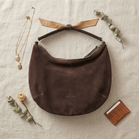 Sigrid Olsen Handbags - Sigrid Olsen Hobo Bag Women Large Brown Leather Slouchy Shoulder Boho Minimalist